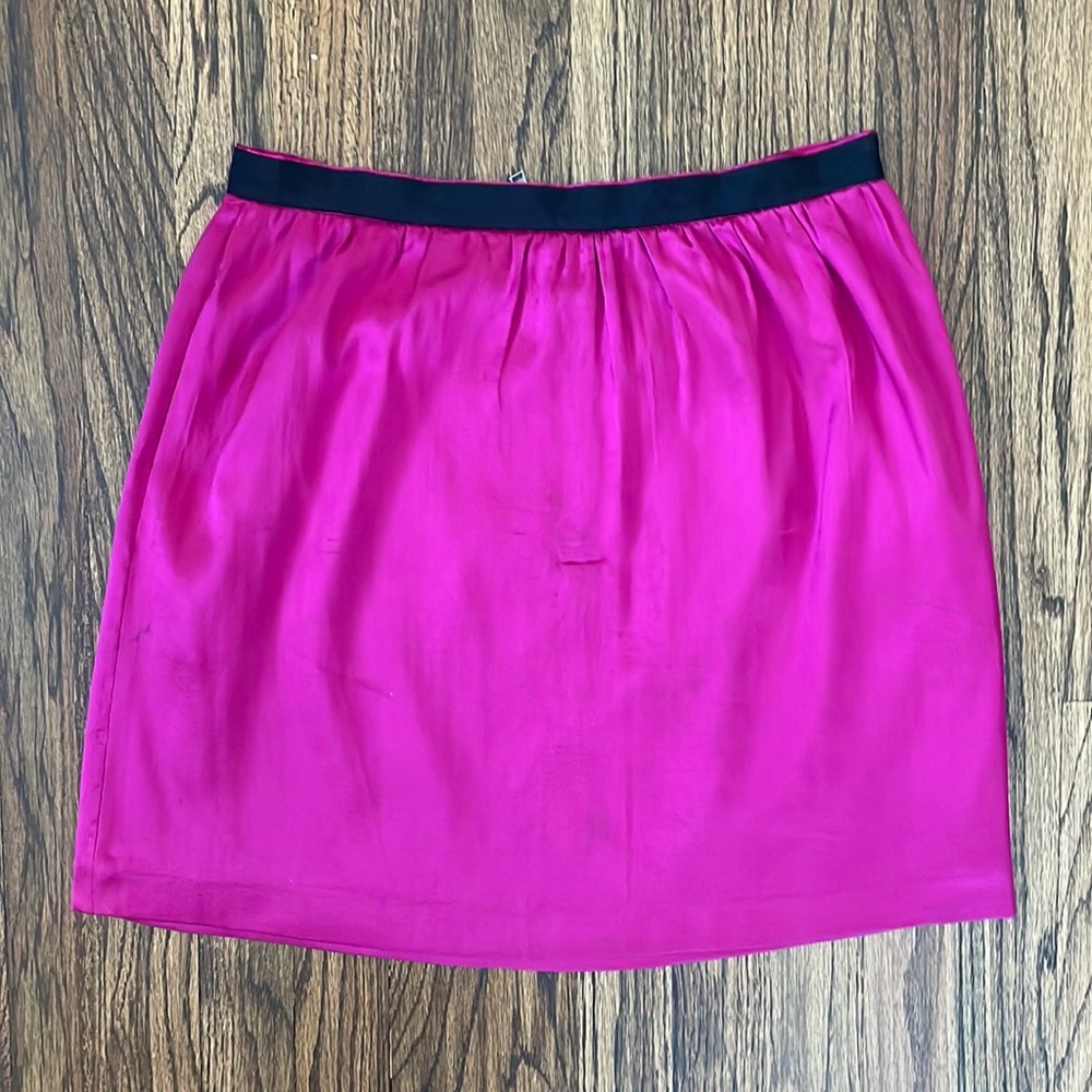 Pink Club Monaco Fuchsia Skirt with Zipper Detail